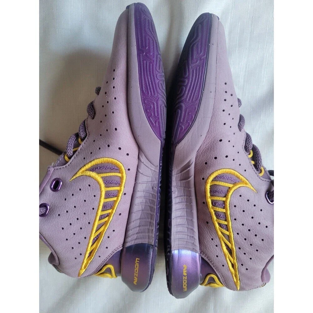 Nike LeBron James XXI Purple Rain Violet Dust Gold 4Y Basketball Shoes